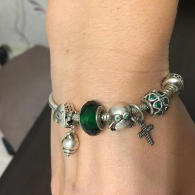 Лот: 10239461. Фото: 1. браслет Pandora из серебра с фирменным... Ремешки, браслеты
