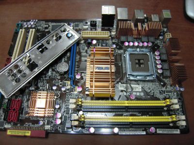 Лот: 6091490. Фото: 1. Материнская плата ASUS P5K Pro... Материнские платы