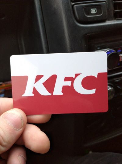 Лот: 15645527. Фото: 1. Карта KFC 10℅. Настольные игры, карты