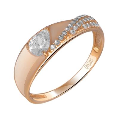 Лот: 23853205. Фото: 1. Кольцо TALANT из золота с фианитами. Кольца, перстни