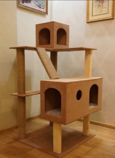 Лот: 10704577. Фото: 1. Дом для кота. Домики, переноски, клетки, когтеточки