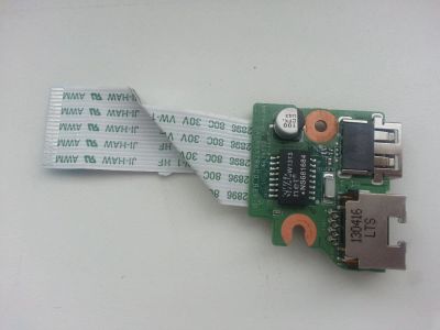Лот: 8680222. Фото: 1. Плата USB+LAN для ноутбука HP... Платы расширения, контроллеры, доп. порты