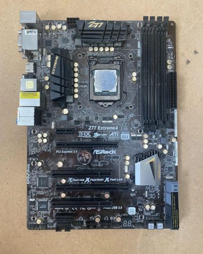 Лот: 20242126. Фото: 1. Материнская плата ASRock Z77 Extreme... Материнские платы