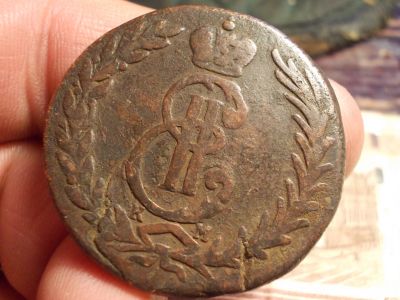 Лот: 15461902. Фото: 1. Сибирские 5 копеек 1772 года... Россия до 1917 года