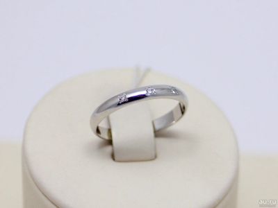 Лот: 12745217. Фото: 1. ПЛАТИНОВОЕ КОЛЬЦО С БРИЛЛИАНТАМИ... Кольца, перстни
