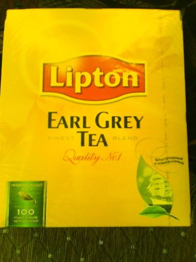 Лот: 4949173. Фото: 1. ЧАЙ Lipton Earl Grey 100 пакетиков. Чай, кофе, какао