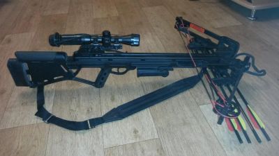 Лот: 8053635. Фото: 1. Арбалет блочный Man Kung MK-350... Луки, арбалеты