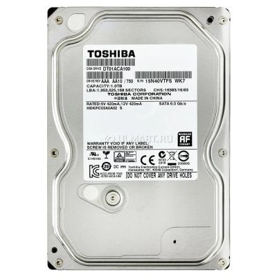 Лот: 11781871. Фото: 1. Жесткий диск Toshiba DT01ACA100... Другое (носители информации)