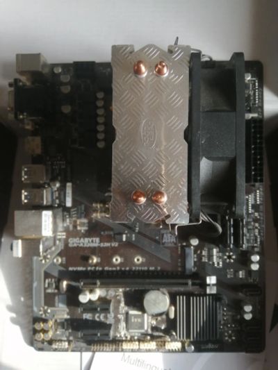 Лот: 25059596. Фото: 1. Комплект A320M + Ryzen 5 2600... Комплекты запчастей