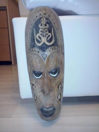 Лот: 5072568. Фото: 1. Маска-оберег деревяная. Другое (предметы интерьера)