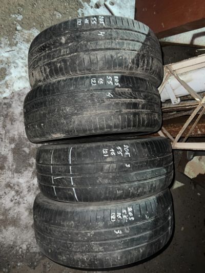 Лот: 24810302. Фото: 1. (4шт) 205-55-16 Hankook Kinergy... Шины