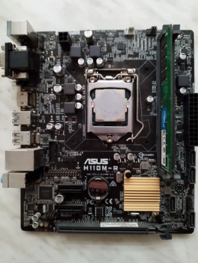 Лот: 20030253. Фото: 1. Материнская плата asus h110. Материнские платы