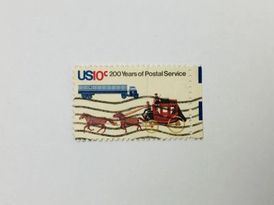 Лот: 23963952. Фото: 1. Двухсотлетие почтовой службы США... Марки