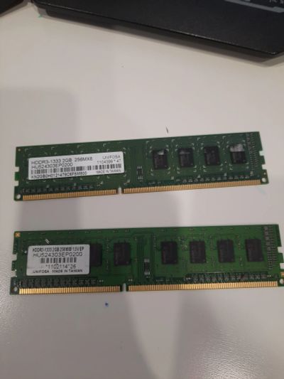 Лот: 15847966. Фото: 1. 4Gb (2x2Gb) DDR3 Unifosa (Elpida... Оперативная память
