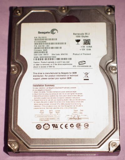 Лот: 5994006. Фото: 1. Неисправный HDD Seagate Barracuda... Жёсткие диски (HDD)