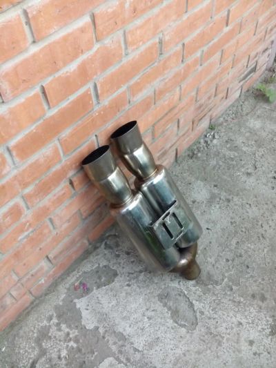 Лот: 4542434. Фото: 1. Глушитель прямоточный. Выхлопная система