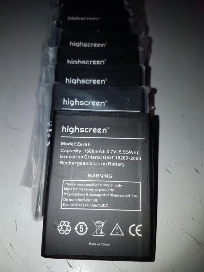 Лот: 10943391. Фото: 1. Highscreen zera f акб новая магазин... Аккумуляторы