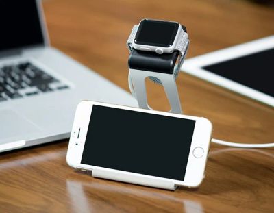 Лот: 6229808. Фото: 1. Подставка под Apple Watch и iPhone... Ремешки, браслеты