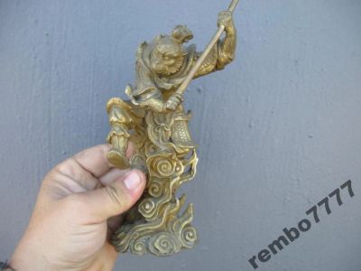 Лот: 5818458. Фото: 1. хануман.бронза .22см.у-шу.царь... Скульптуры