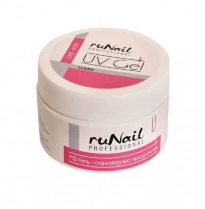 Лот: 10091222. Фото: 1. Однофазный гель ruNail UV Gel... Наращивание ногтей