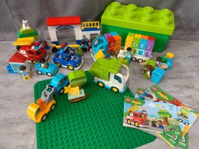 Лот: 21981092. Фото: 1. Lego Duplo 6 наборов + пластина... Конструкторы