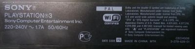 Лот: 8782773. Фото: 1. Sony PlayStation 3, (PS3) неисправна... Игровые приставки, консоли