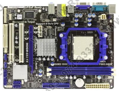 Лот: 4186267. Фото: 1. мат.плата ASRock 960GM-GS3 FX. Материнские платы