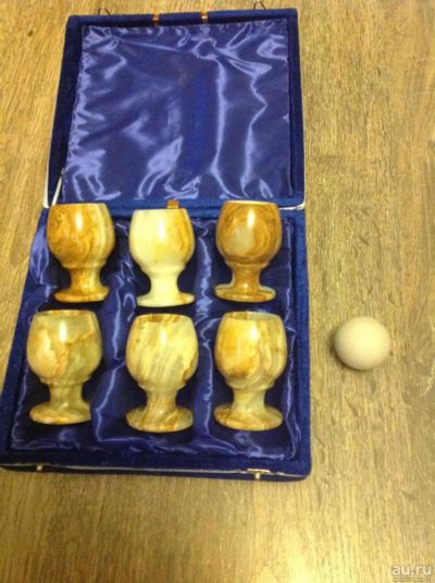 Лот: 8231924. Фото: 1. Набор рюмок из камня из 6 шт. Рюмки, стопки