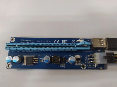 Лот: 16366772. Фото: 1. Райзер (Riser) PCI-E 1x-16x SATA... Шлейфы, кабели, переходники