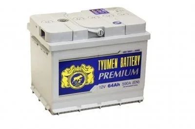 Лот: 16657945. Фото: 1. Аккумулятор Тюмень Premium 64... Аккумуляторы