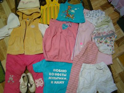 Лот: 4742187. Фото: 1. Пакетик вещей на девочку на 3-4... Другое (одежда и аксессуары)