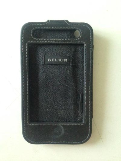 Лот: 8636085. Фото: 1. чехол черный кожаный Belkin для... Чехлы, бамперы