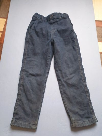 Лот: 19526287. Фото: 1. Утепленные джинсы uniqlo. Брюки, шорты, джинсы