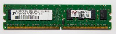 Лот: 11116859. Фото: 1. Micron DDR2 2Rx8 PC2-4200U-444-12-80. Оперативная память