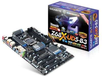 Лот: 9036251. Фото: 1. Материнская плата Gigabyte GA-Z68X-UD5-B3... Материнские платы