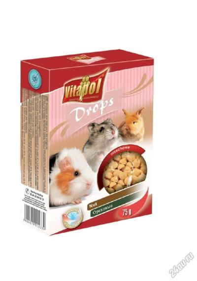 Лот: 5841213. Фото: 1. Лакомство Vitapol Drops для грызунов... Корма