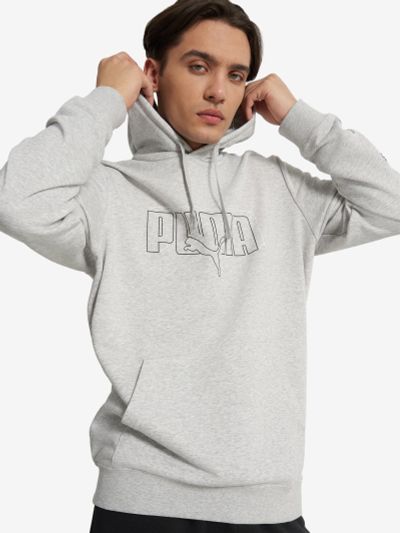 Лот: 25062166. Фото: 1. Худи мужское PUMA, Серый. Другое (спортивная одежда)