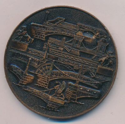 Лот: 16552286. Фото: 1. СССР Медаль Ленинград Мосты D-75мм... Сувенирные