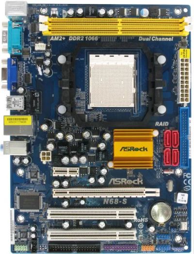 Лот: 25760902. Фото: 1. ASRock N68-S. Материнские платы