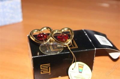 Лот: 857753. Фото: 1. Сердечки со Swarovski. Другое (свадебная мода)