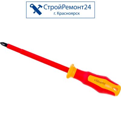 Лот: 25758608. Фото: 1. Крестовая отвертка Sturm! диэлектрическое... Ручной инструмент