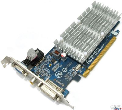 Лот: 9603507. Фото: 1. 256Mb PCI-E DDR2 Gigabyte GV-RX24P256HE... Видеокарты