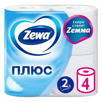 Лот: 24117979. Фото: 1. Туалетная бумага Zewa, 2 слоя... Средства личной гигиены 