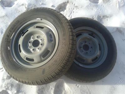 Лот: 2536180. Фото: 1. новые штамповки r13 4х98 с новой... Шины на дисках