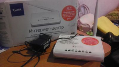 Лот: 3338588. Фото: 1. Интернет-центр ZyXEL keenetic... WiFi, Bluetooth адаптеры
