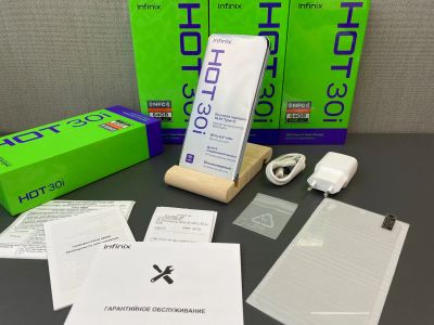 Лот: 21984285. Фото: 1. НОВЫЙ Infinix Hot 30i 4/64Gb. Смартфоны