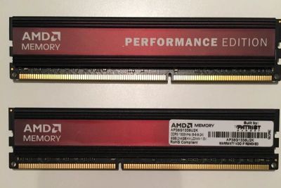 Лот: 10962567. Фото: 1. AMD Performance Edition 8GB (4Гбx2... Оперативная память