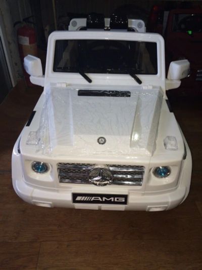 Лот: 4238462. Фото: 1. Электромобиль Mercedes AMG белый... Детские электромобили