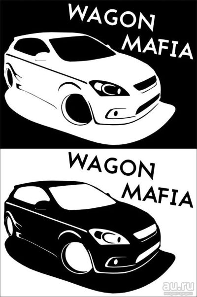 Лот: 9635866. Фото: 1. Наклейка Wagon mafia 3. Наклейки автомобильные