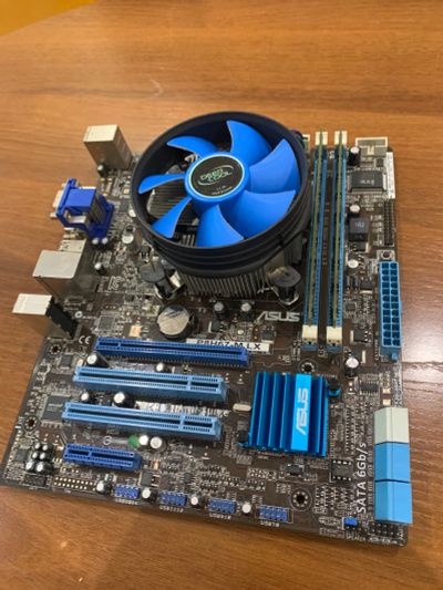 Лот: 25721827. Фото: 1. ASUS P8H67-M LX + проц i5 + кулер... Материнские платы